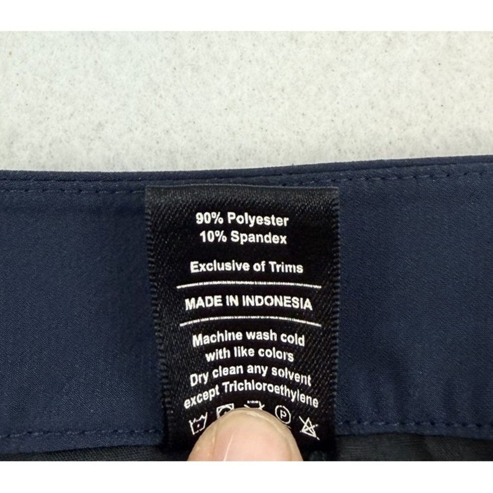 PUBLIC REC Mens Navy Blue Polyester Shorts Size 36 Athletic Casual Golf Preppy - Picture 6 of 8